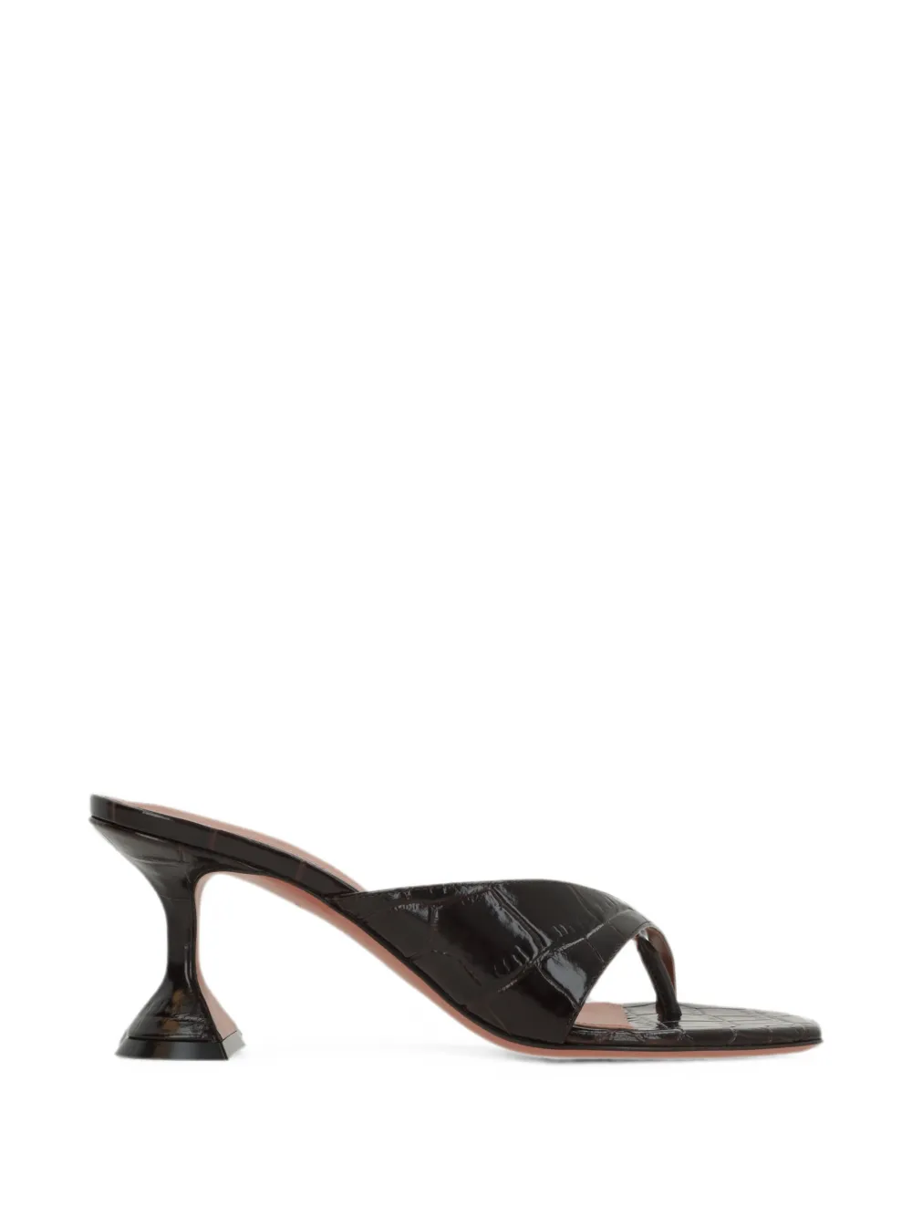 Amina Muaddi croc-effect Martini-heel sandals Bruin