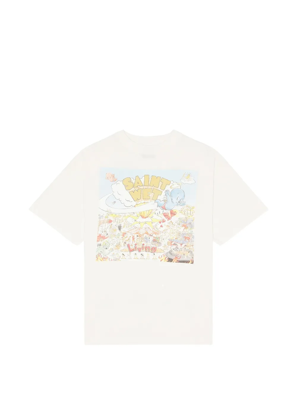 Le Mont Saint Michel graphic-print T-shirt - Toni neutri