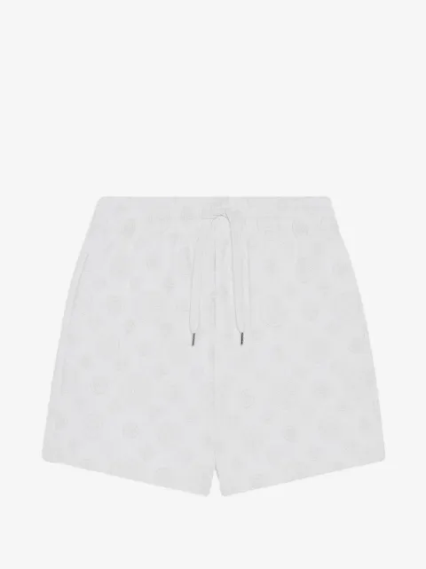Casablanca monogram-embroidered cotton shorts