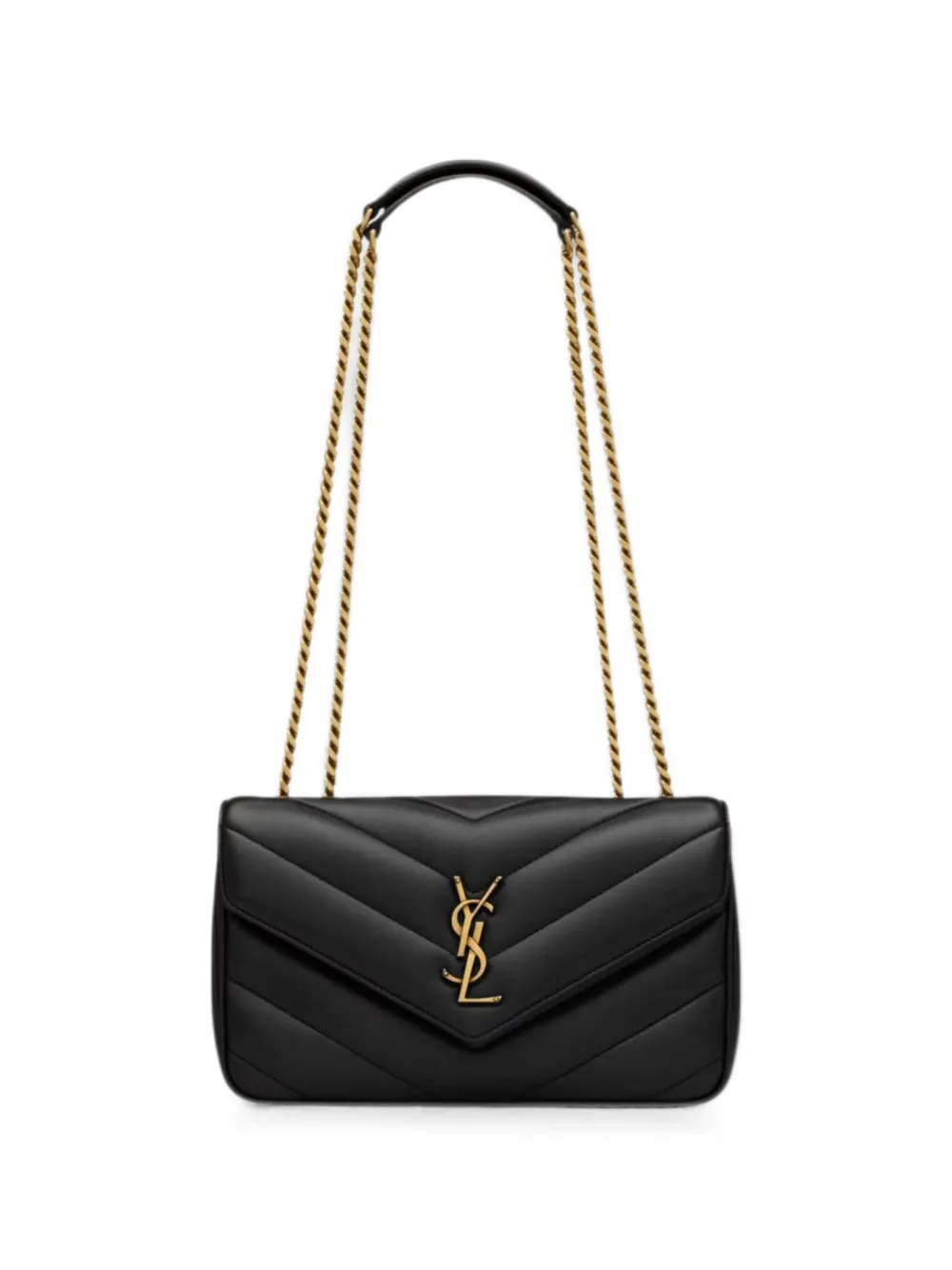 Saint Laurent Loulou quilted leather shoulder bag - Black