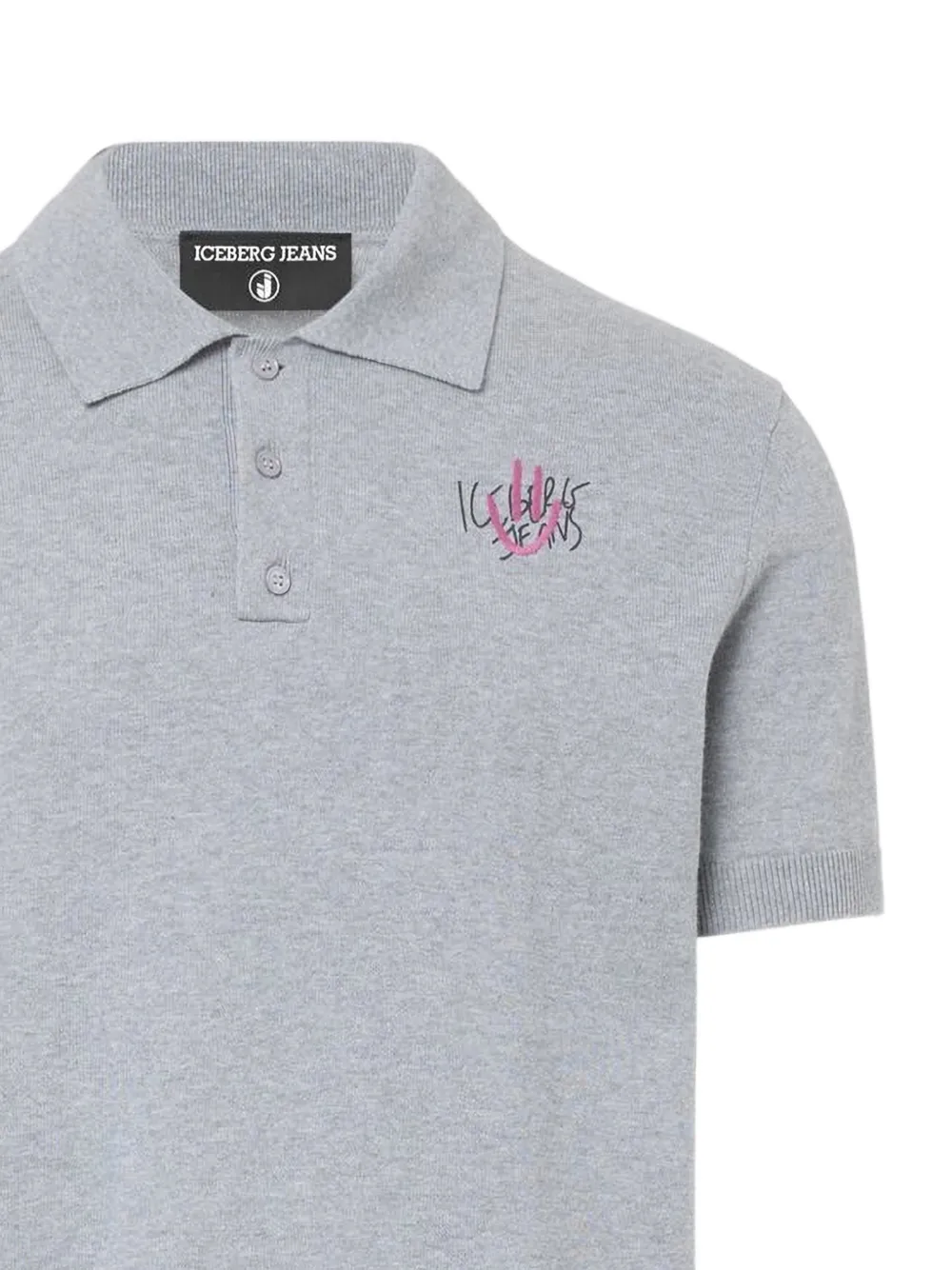 Iceberg Poloshirt met geborduurd logo Grijs