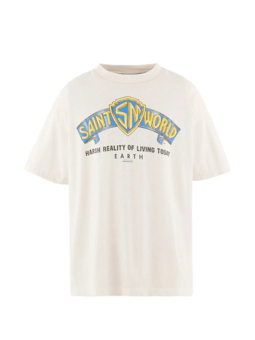 SAINT MXXXXXX graphic-print T-shirt - Toni neutri