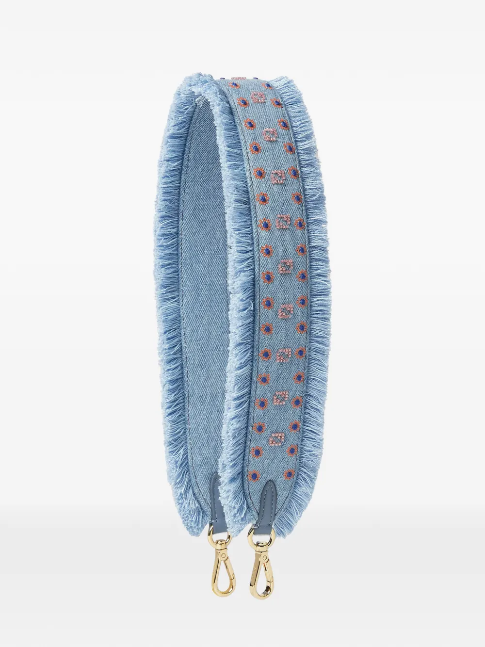 FENDI Strap You embroidered bag strap - Blue
