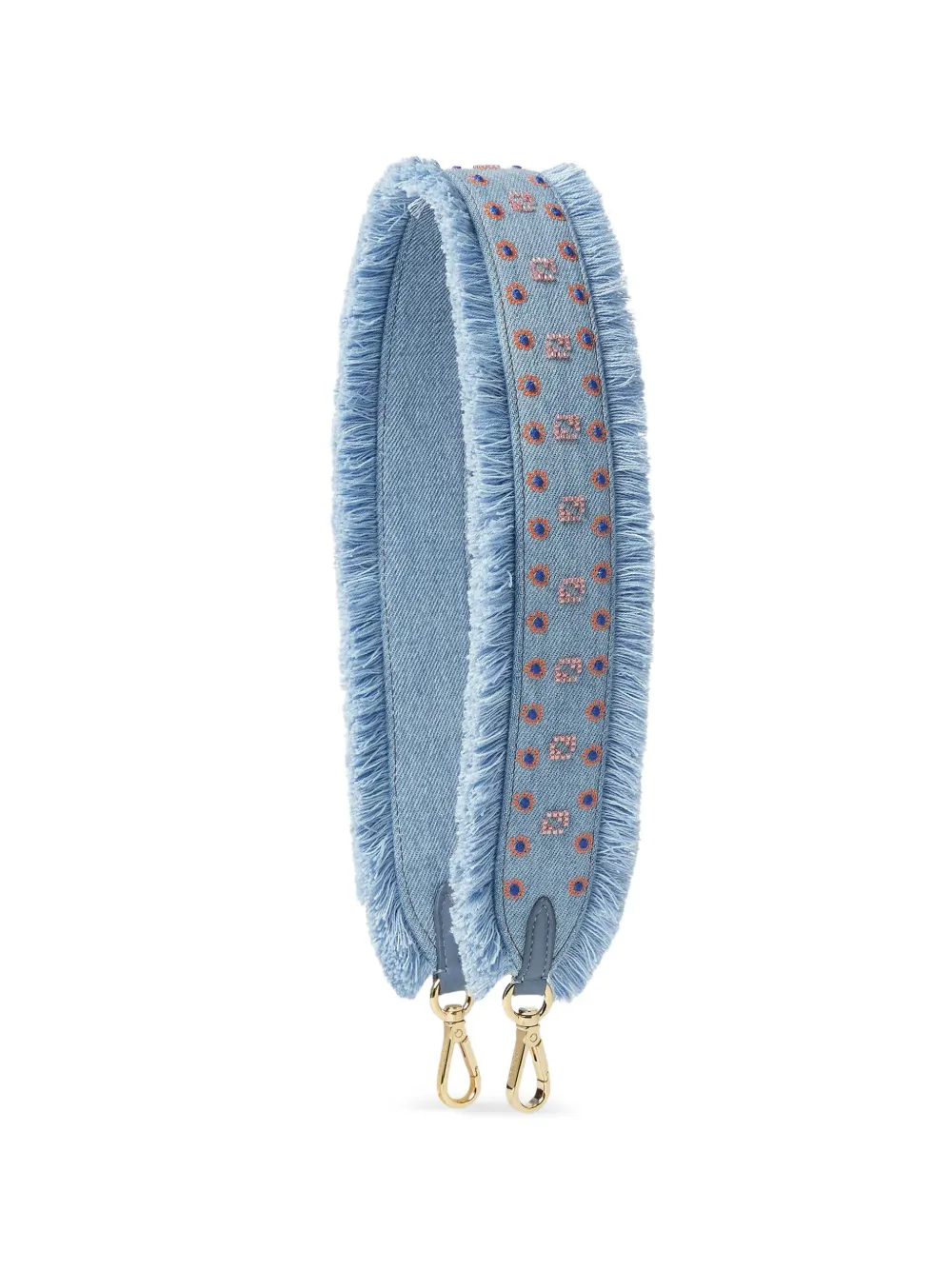 FENDI Strap You embroidered bag strap - Blau