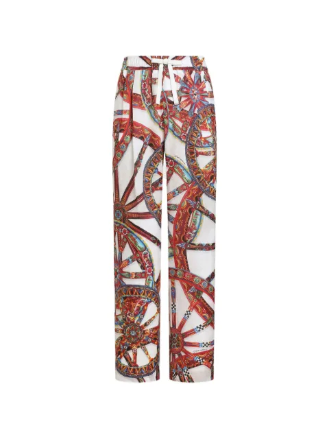 Dolce & Gabbana Carretto-print drawstring trousers