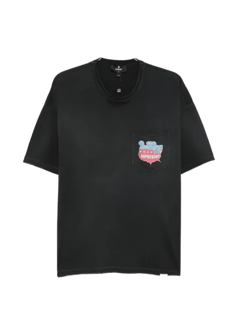 Represent graphic-print chest-pocket T-shirt