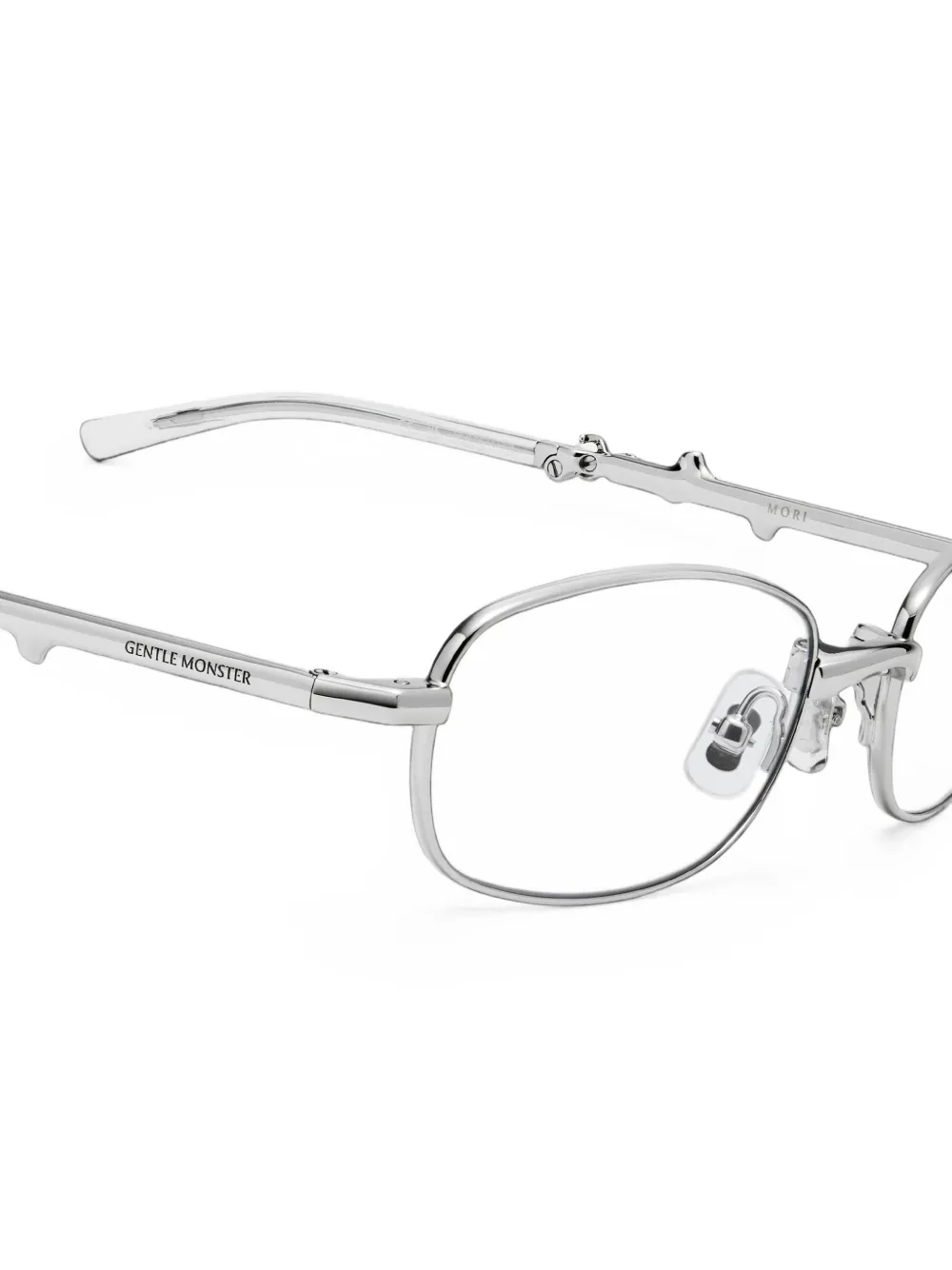 Gentle Monster Mori rectangle-frame glasses Zilver