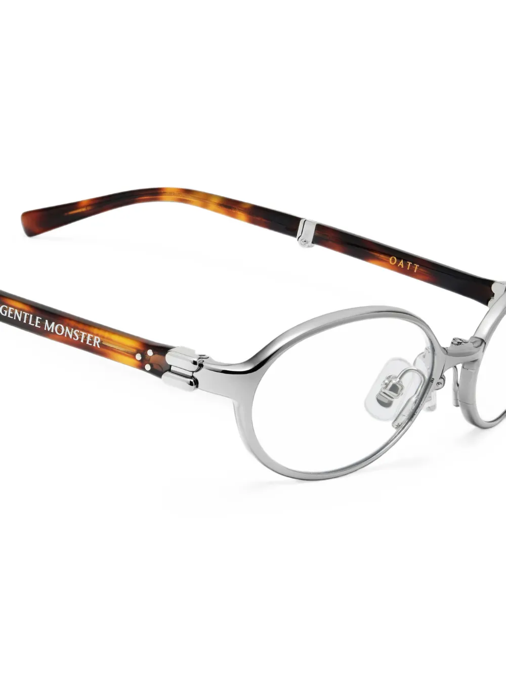 Gentle Monster Oatt 02 oval-frame glasses Zilver