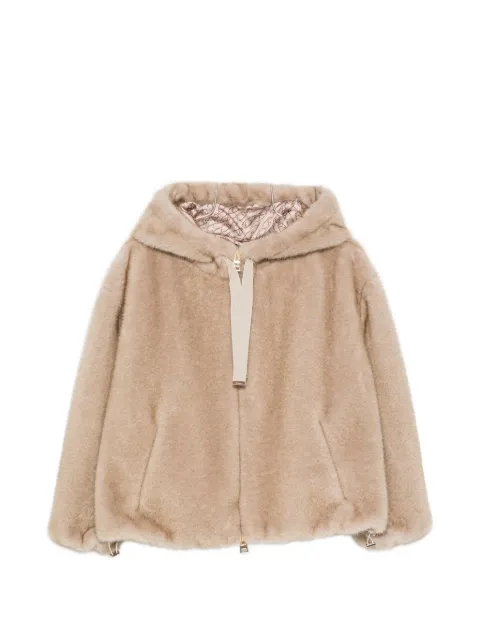 Herno hooded faux-fur jacket
