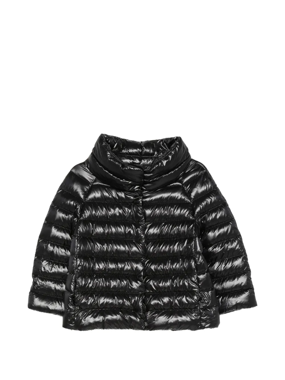 Herno quilted high-neck jacket - Nero