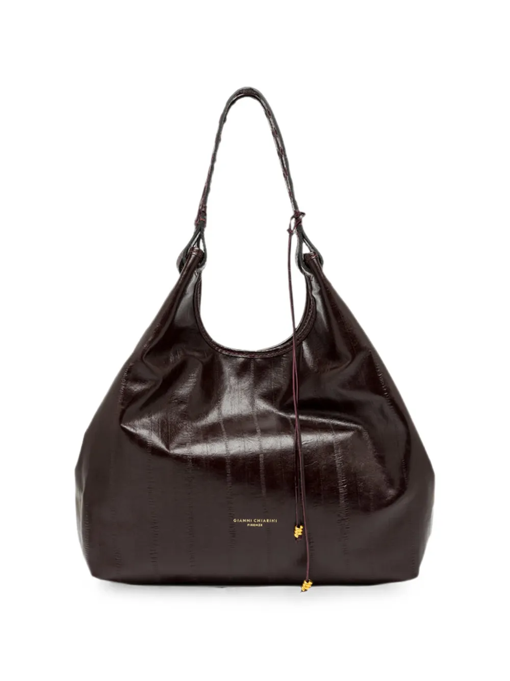 GIANNI CHIARINI Grote Dua leren schoudertas Rood