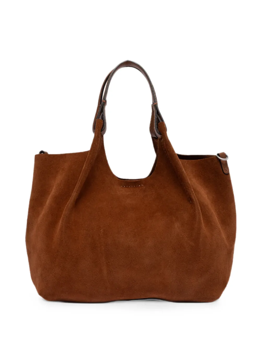 GIANNI CHIARINI Dua medium suède schoudertas Bruin