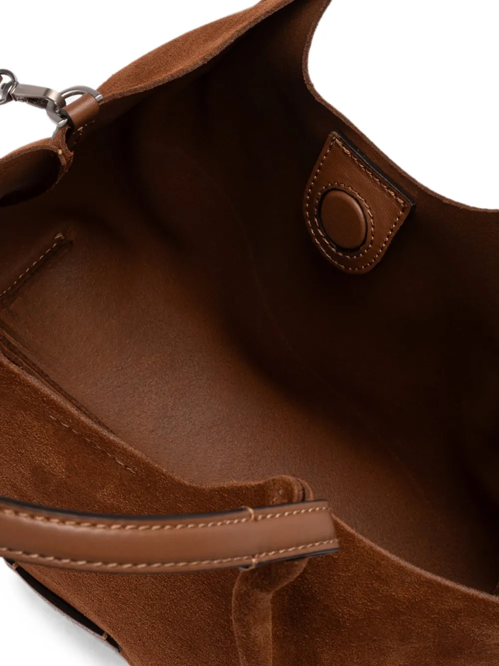 GIANNI CHIARINI Dua medium suède schoudertas Bruin