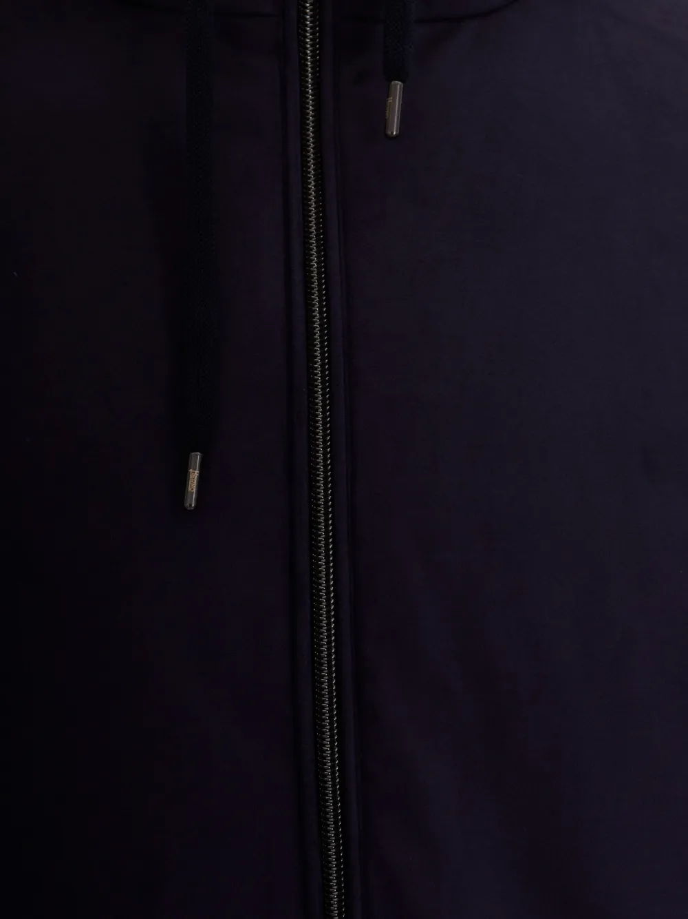 Herno Jack met capuchon en vlakken Blauw