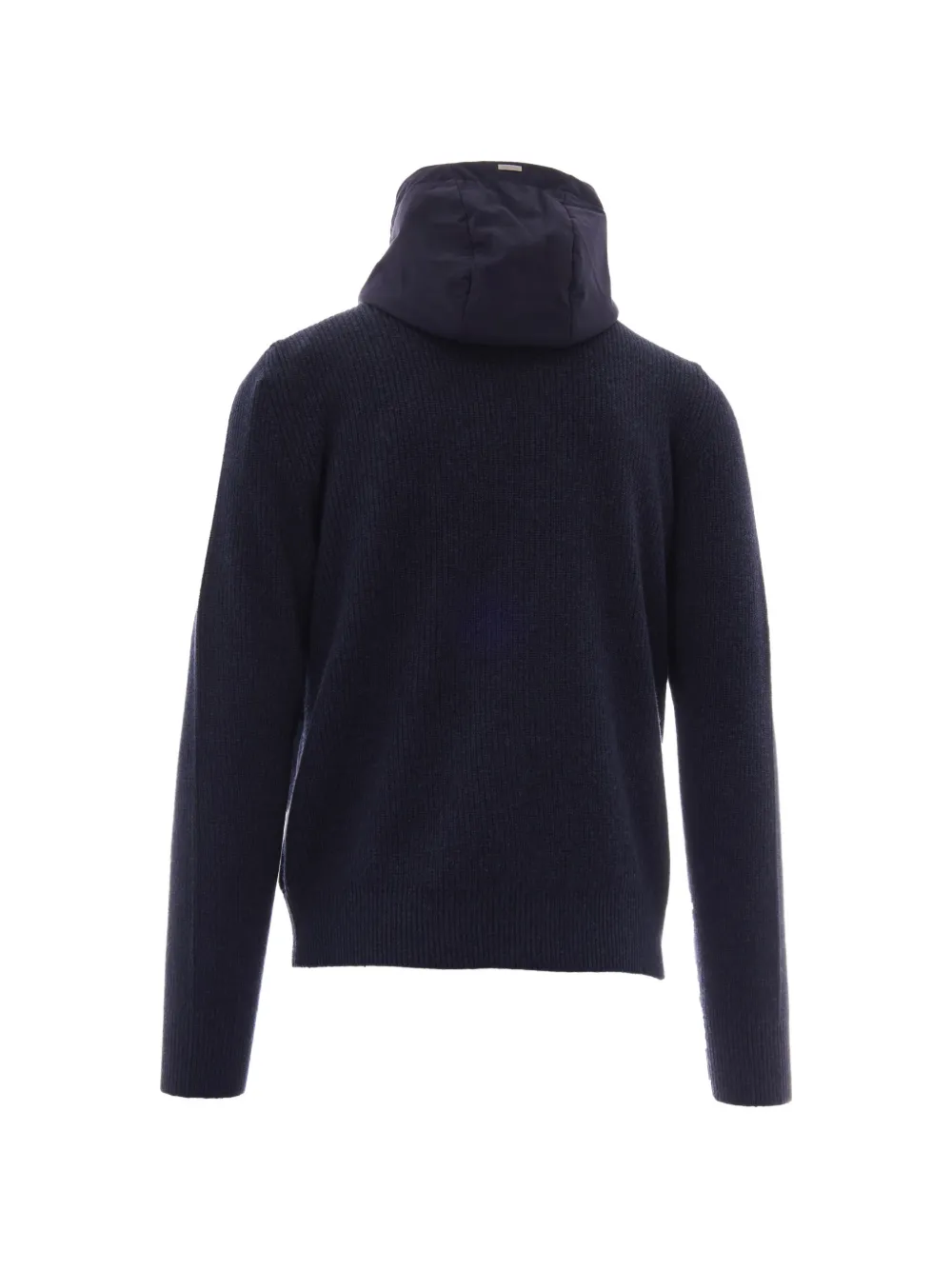 Herno Jack met capuchon en vlakken Blauw