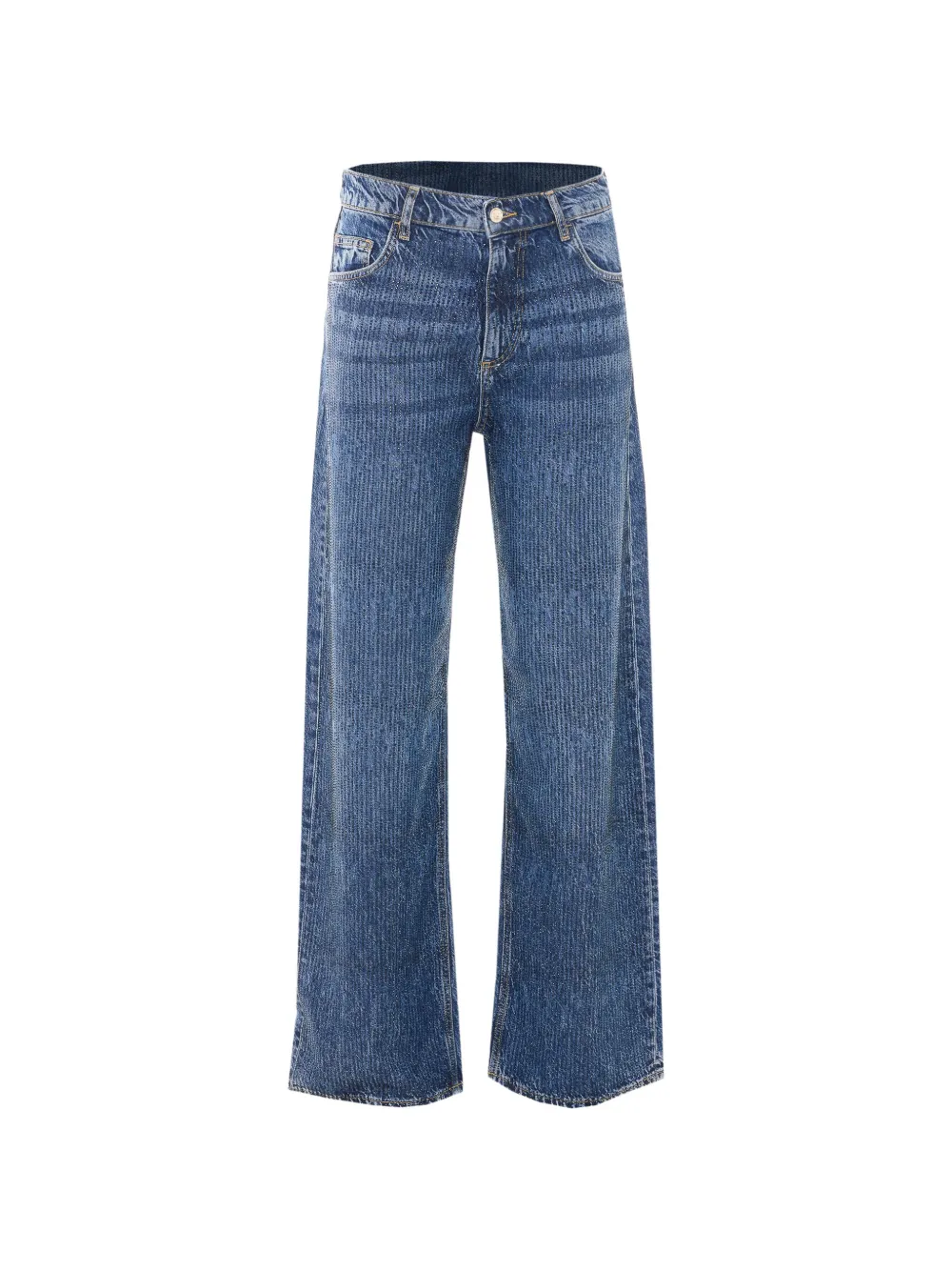 LIU JO rhinestone-embellishmwe jeans - Blau