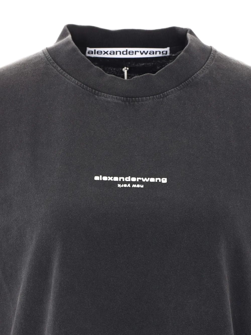 Alexander Wang T-shirt met logoprint Zwart