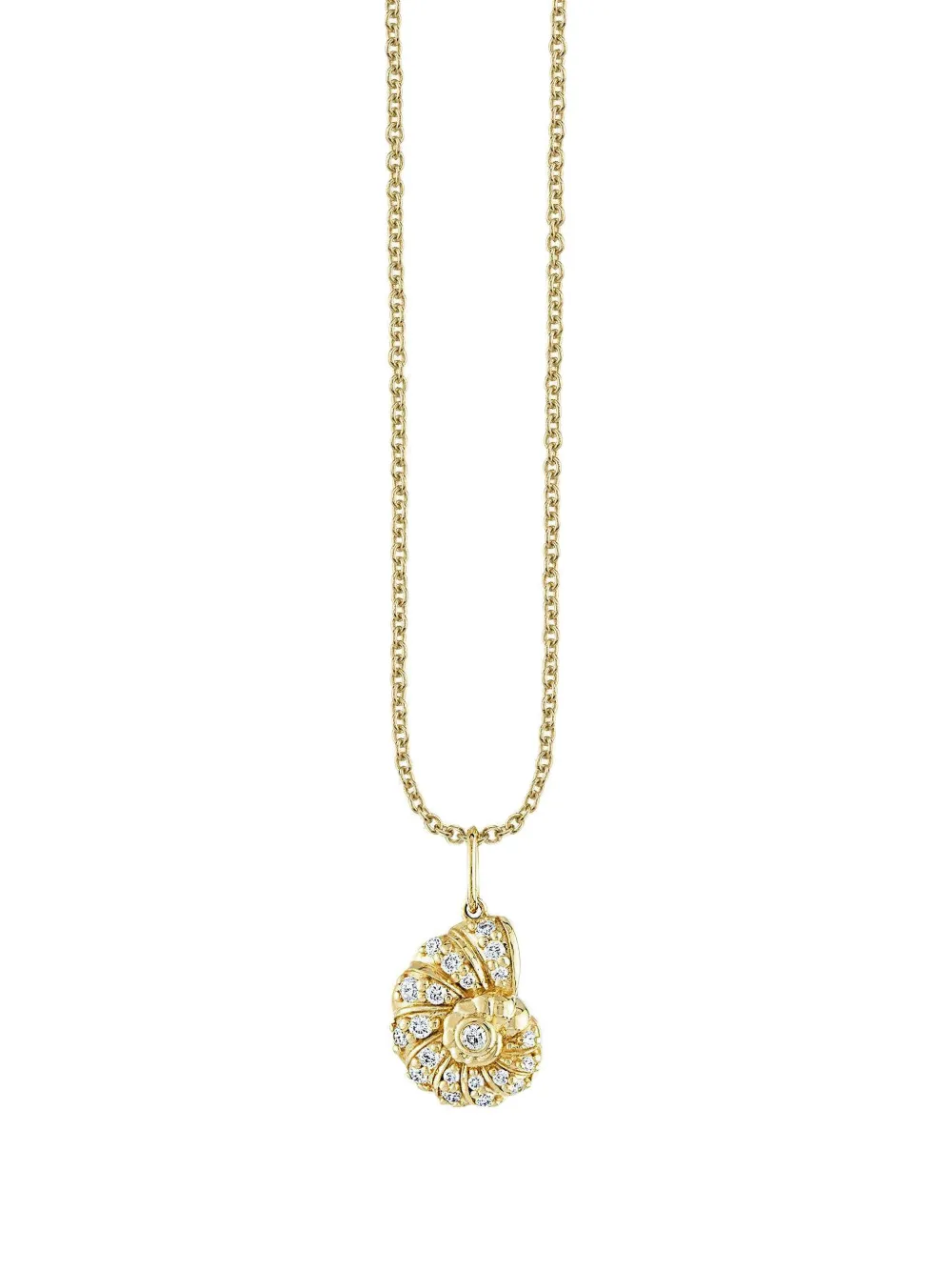 Sydney Evan Nautilus Halskette mit Diamanten - Gold