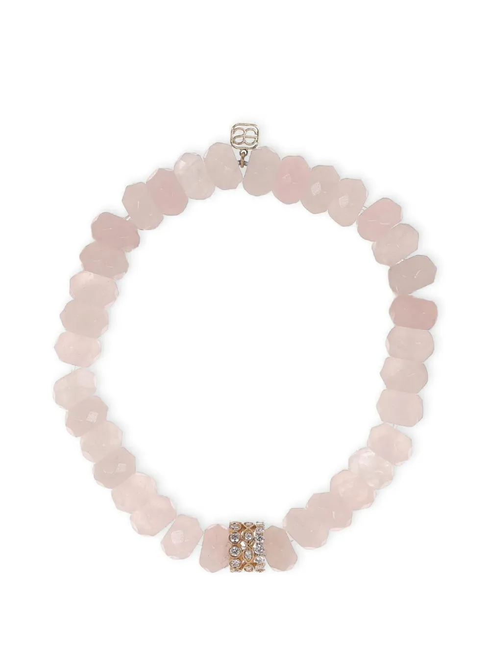 Sydney Evan Bracciale Rondelle con quarzo e diamanti - Oro