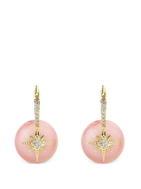 Sydney Evan aretes Starburst con diamante y ópalo