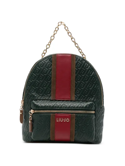 LIU JO mochila con monograma en relieve