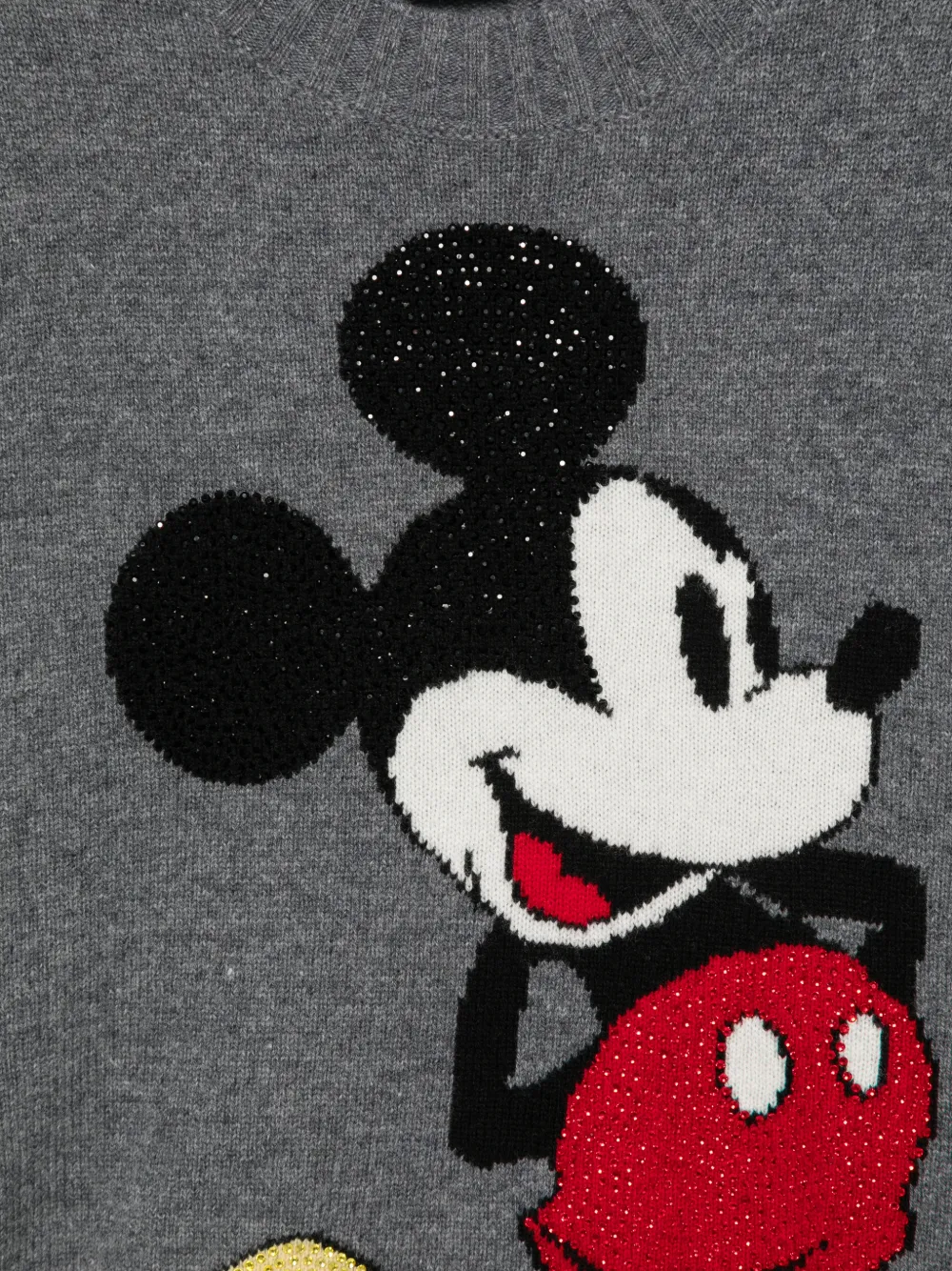 LIU JO x Disney Mickey Mouse trui verfraaid met kristallen Grijs