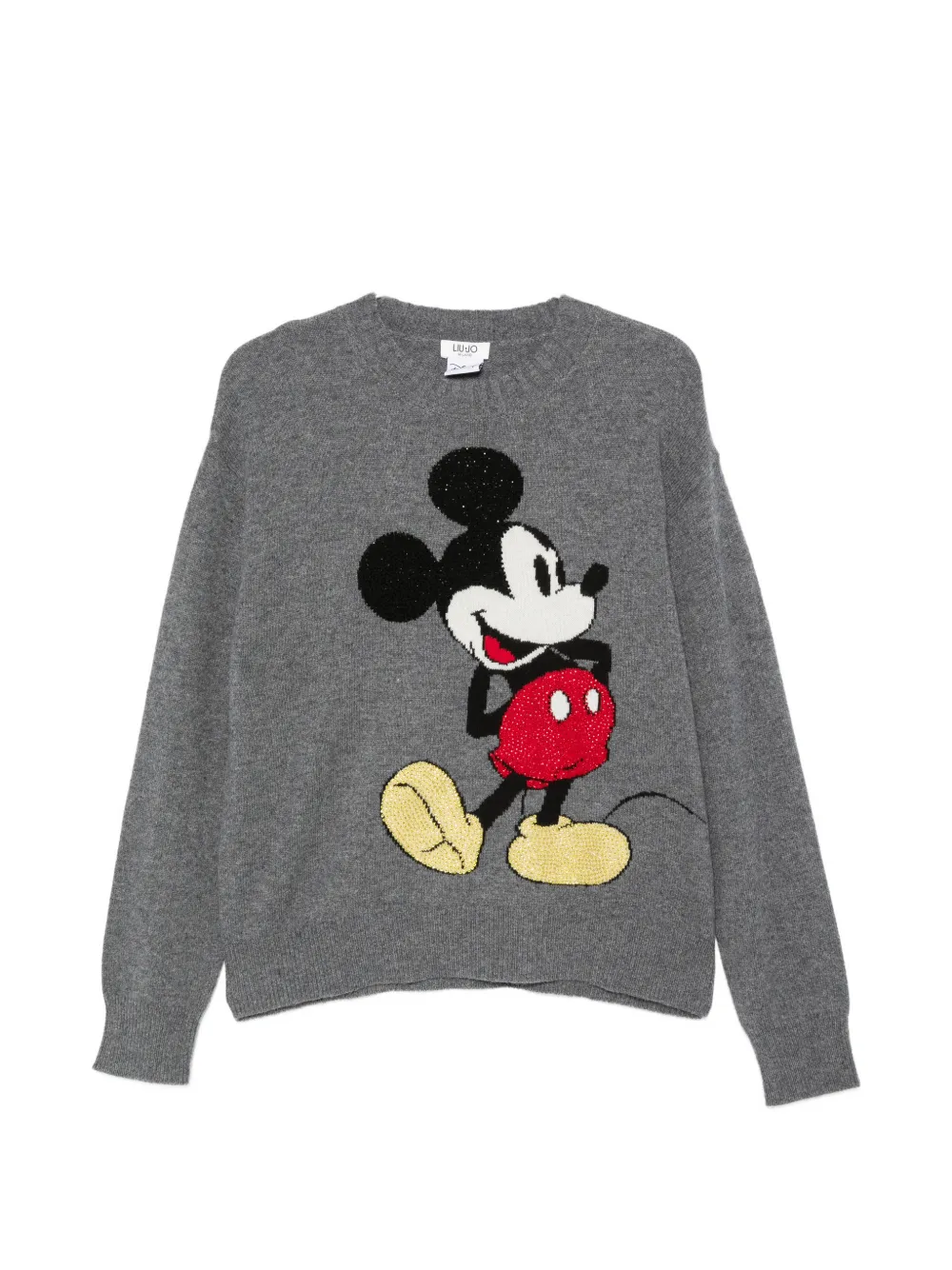 LIU JO x Disney Mickey Mouse crystal-embellished sweater - Grau