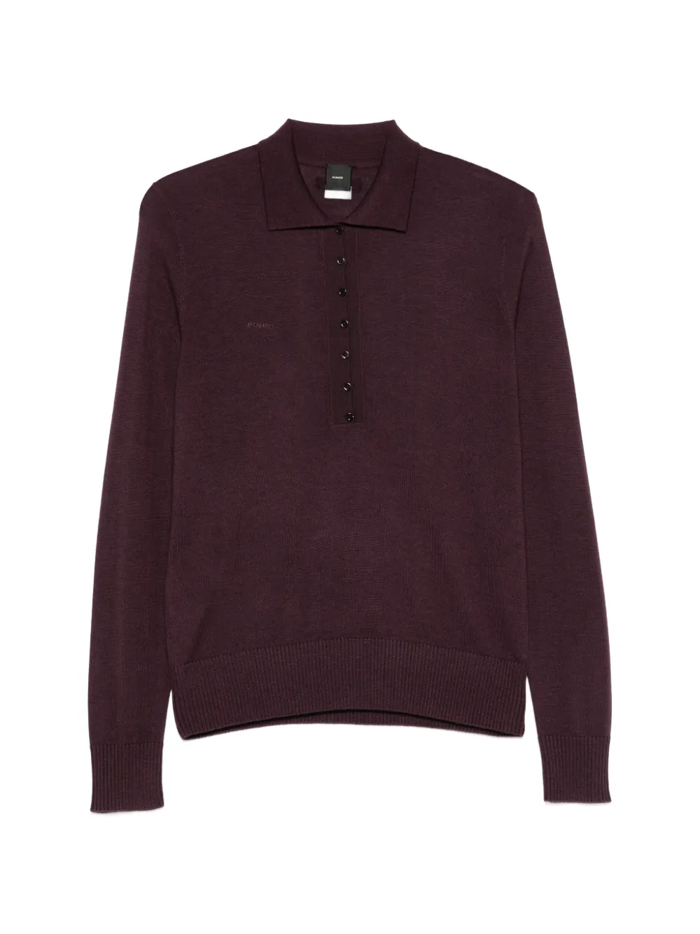 PINKO Vadus fine-knit polo top - Viola