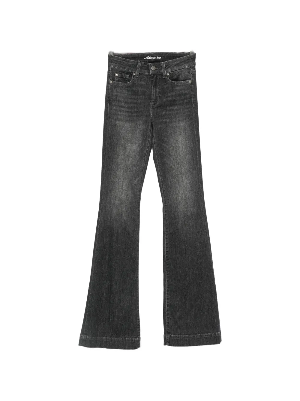 LIU JO faded flared-leg jeans - Grau