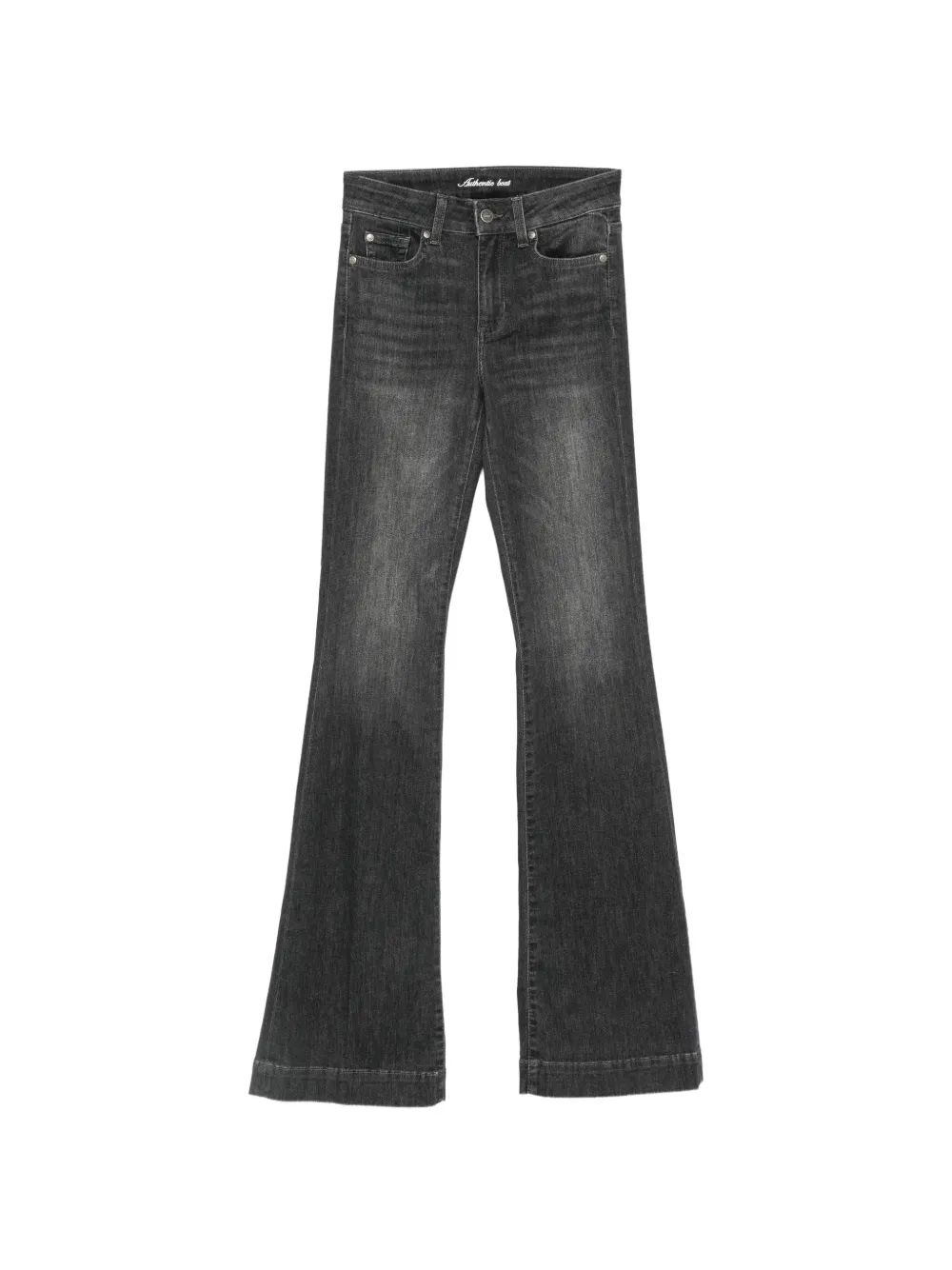 LIU JO faded flared-leg jeans - Grigio