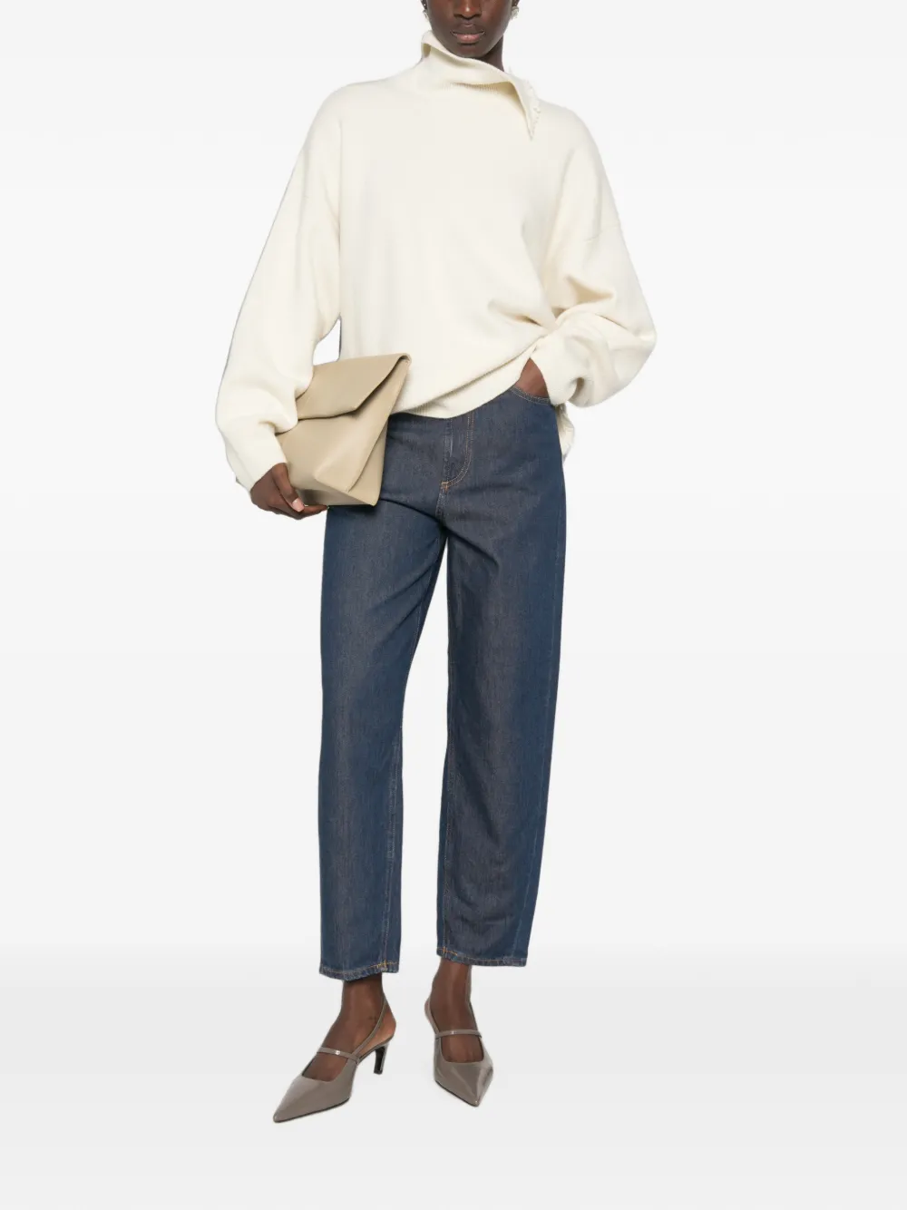 DONDUP Jeans met riemlussen en zak Blauw