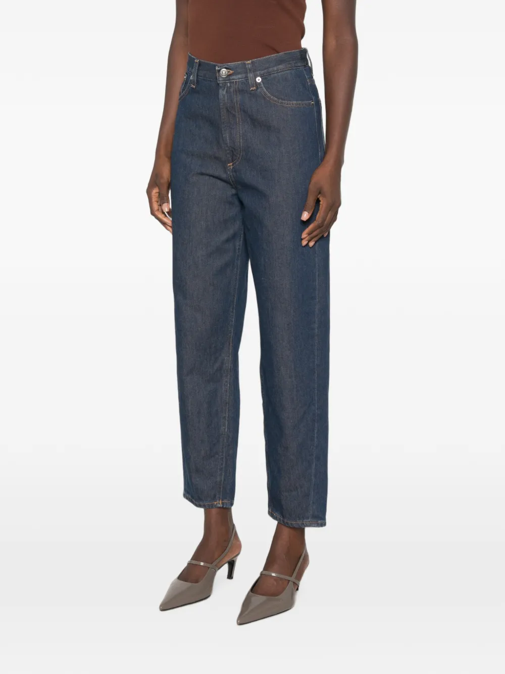 DONDUP Jeans met riemlussen en zak Blauw