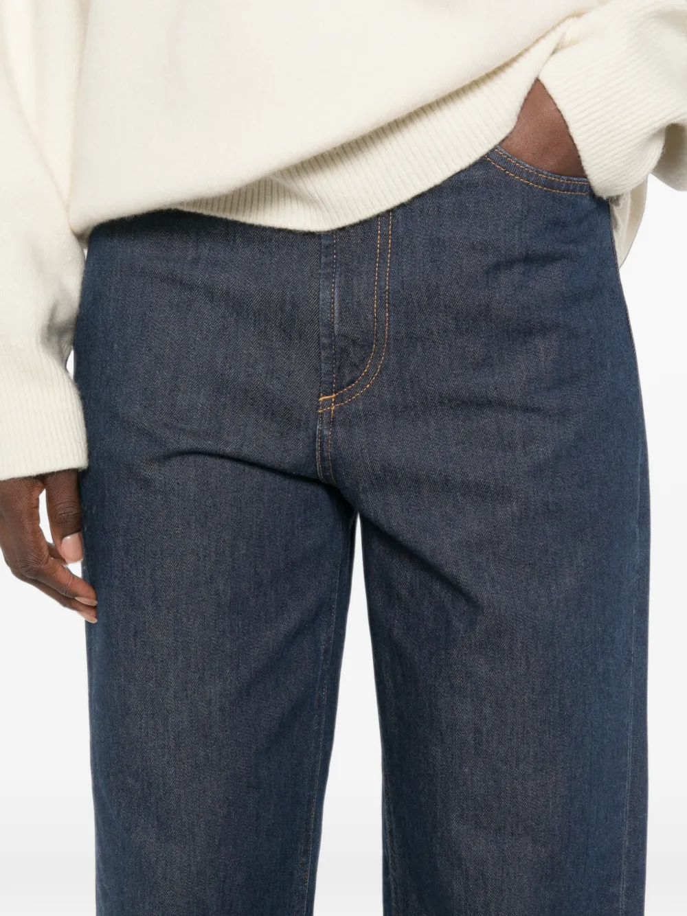 DONDUP Jeans met riemlussen en zak Blauw