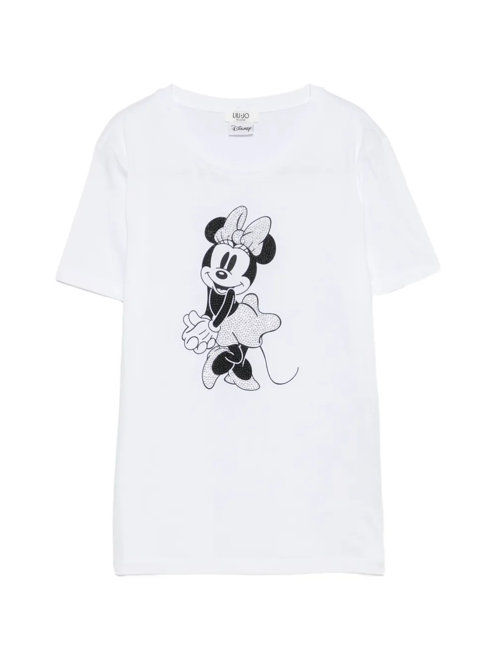 LIU JO x Disney rhinestone-embellished T-shirt - Bianco
