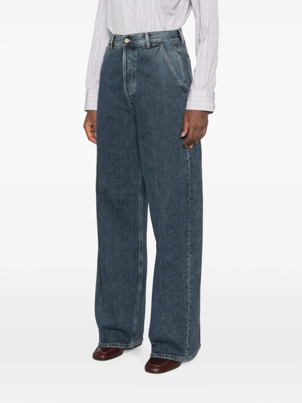 DONDUP Alek jeans met wijde pijpen Blauw