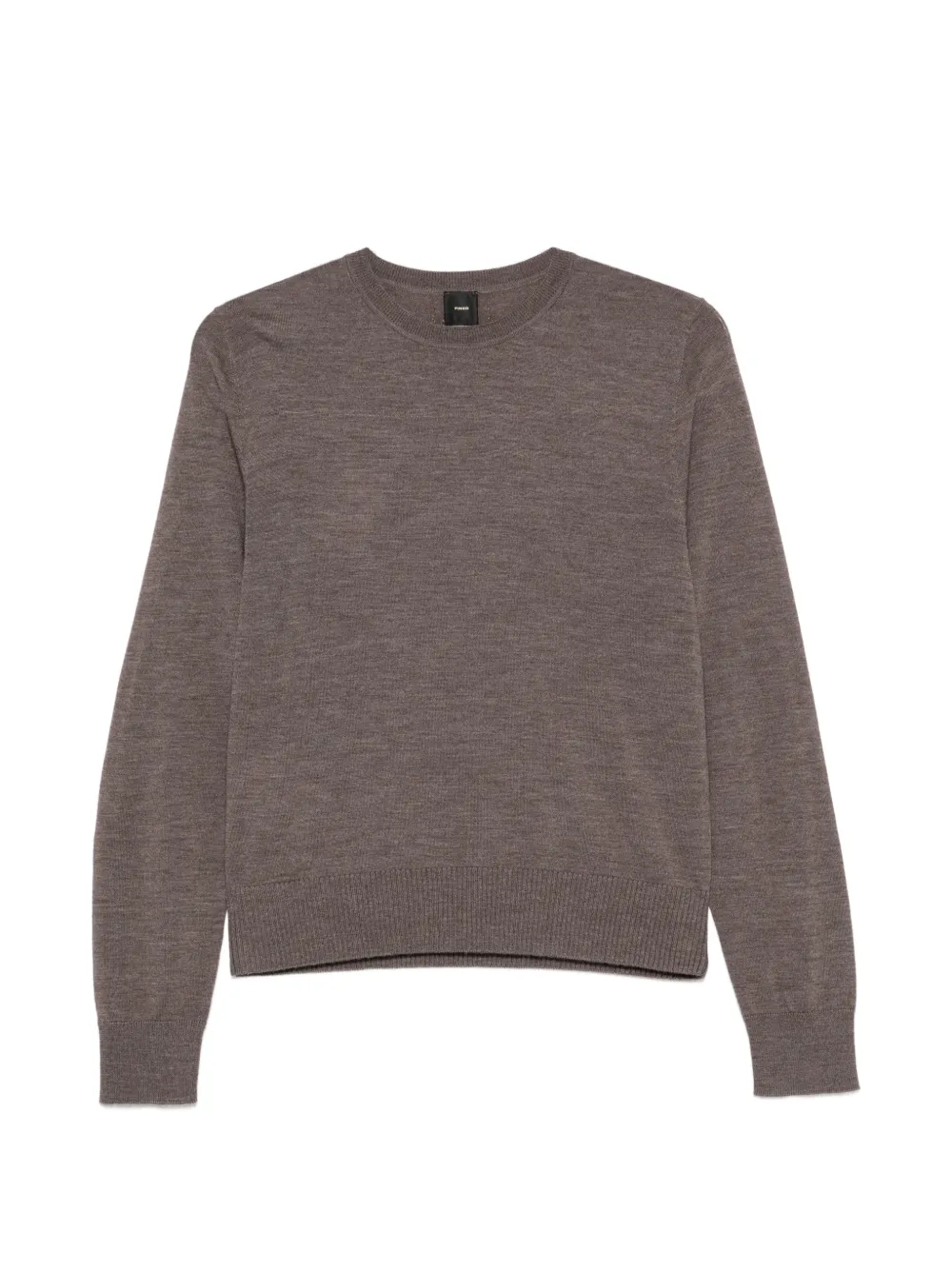 PINKO Lourdes crew-neck ribbed-trim sweater - Grigio