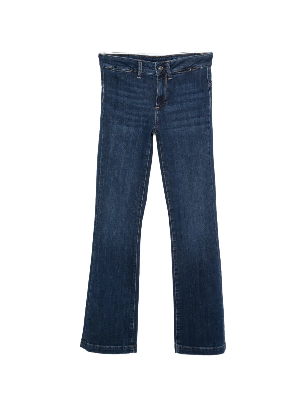 LIU JO whiskered bootcut jeans - Blau