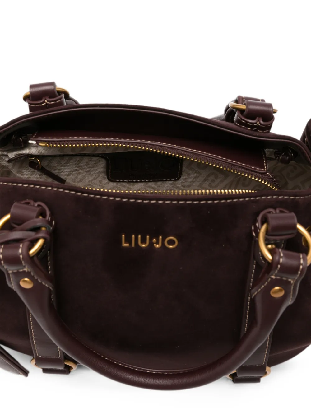 LIU JO Shopper met logoplakkaat Rood