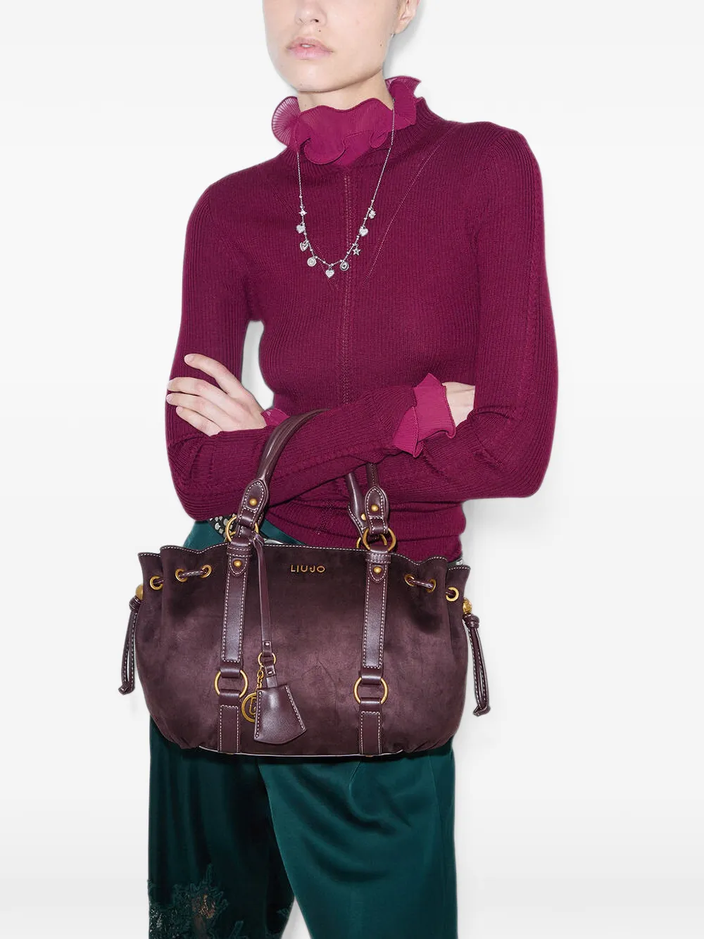 LIU JO small logo-plaque tote bag