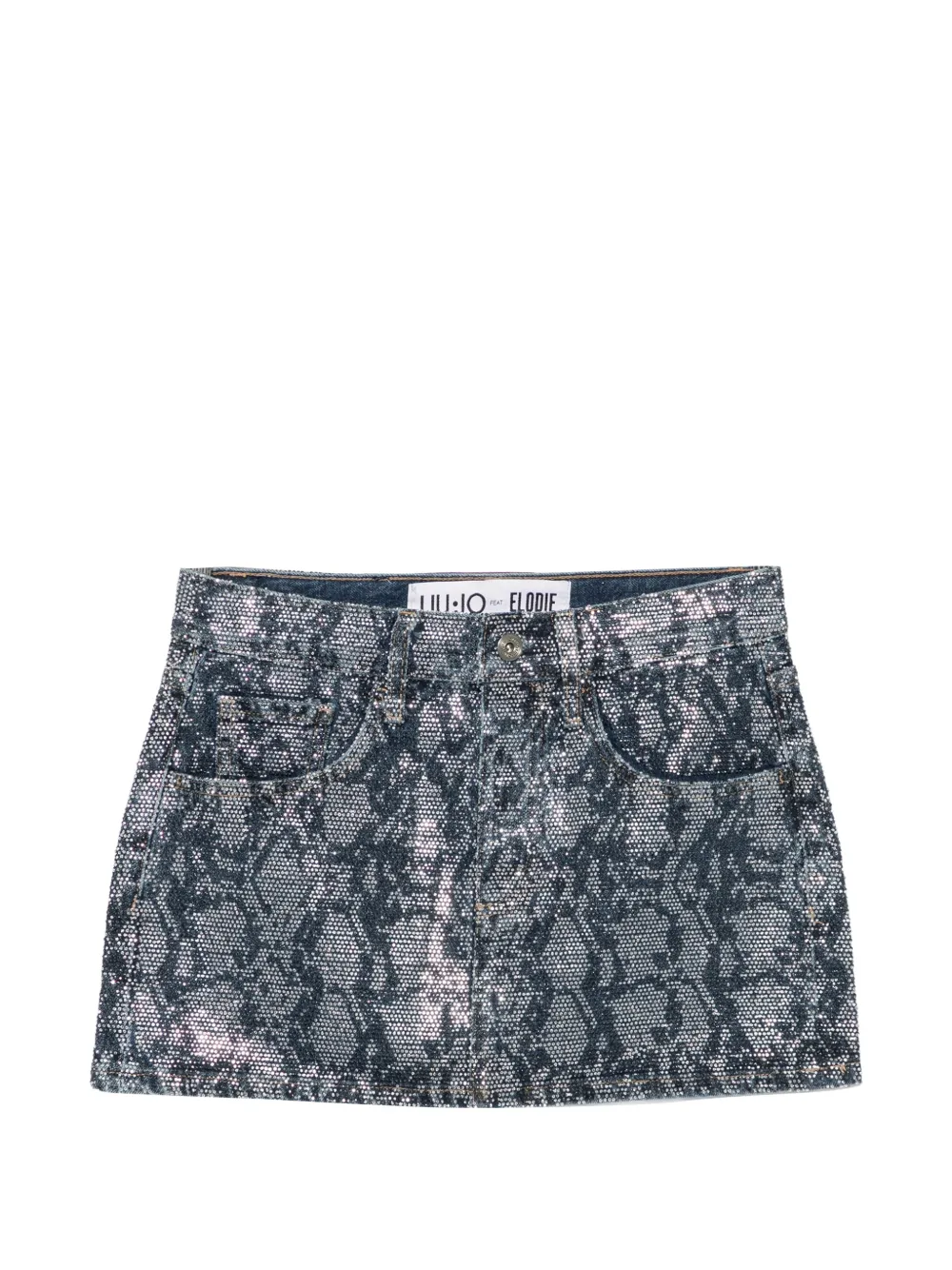 LIU JO x Elodie cotton mini skirt - Blau