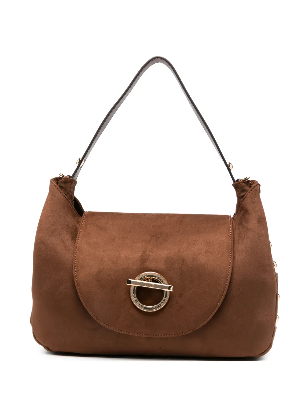 LIU JO stud-embellished twist-lock shoulder bag - Braun