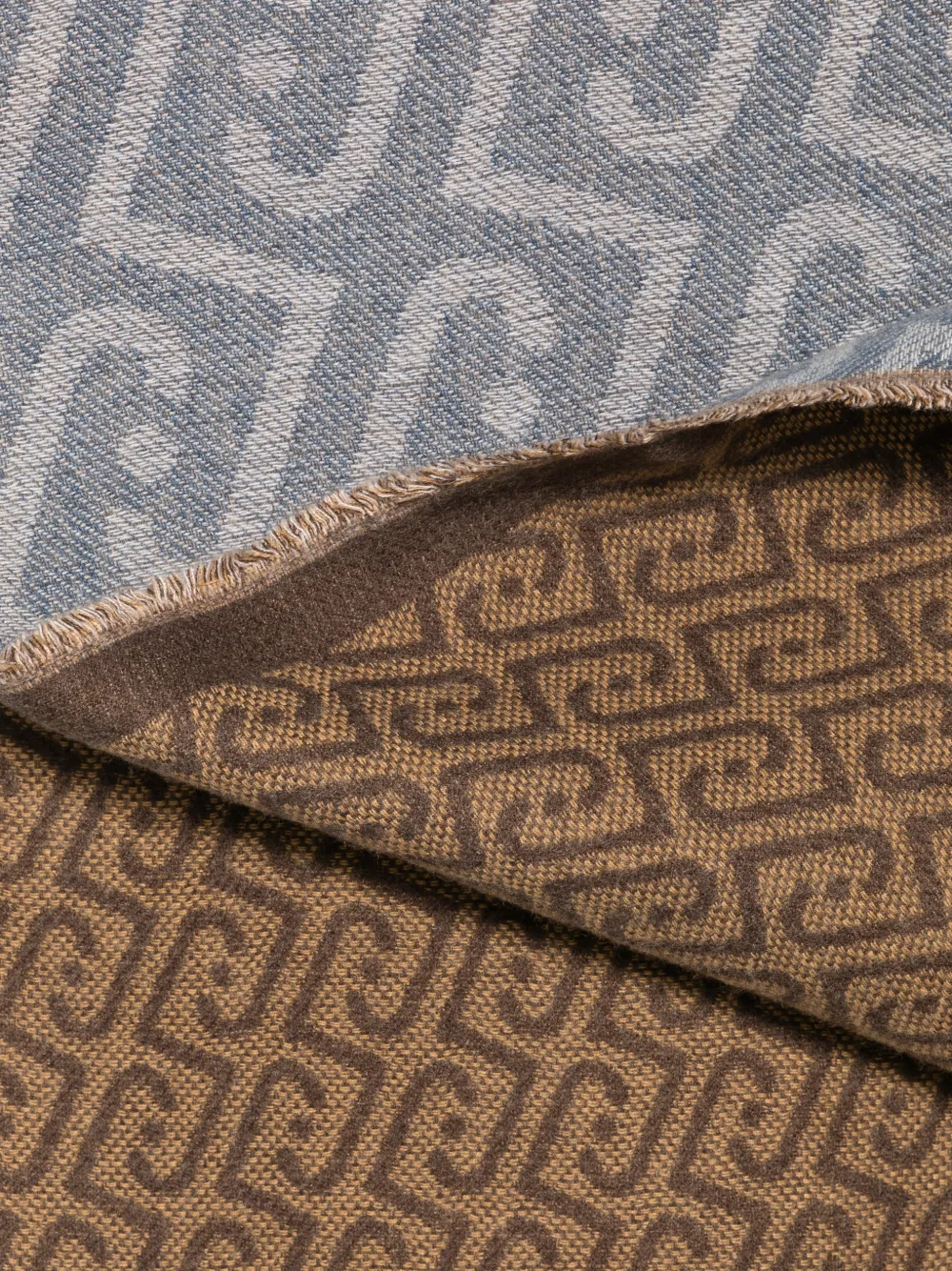 LIU JO Sjaal met monogram-print Blauw