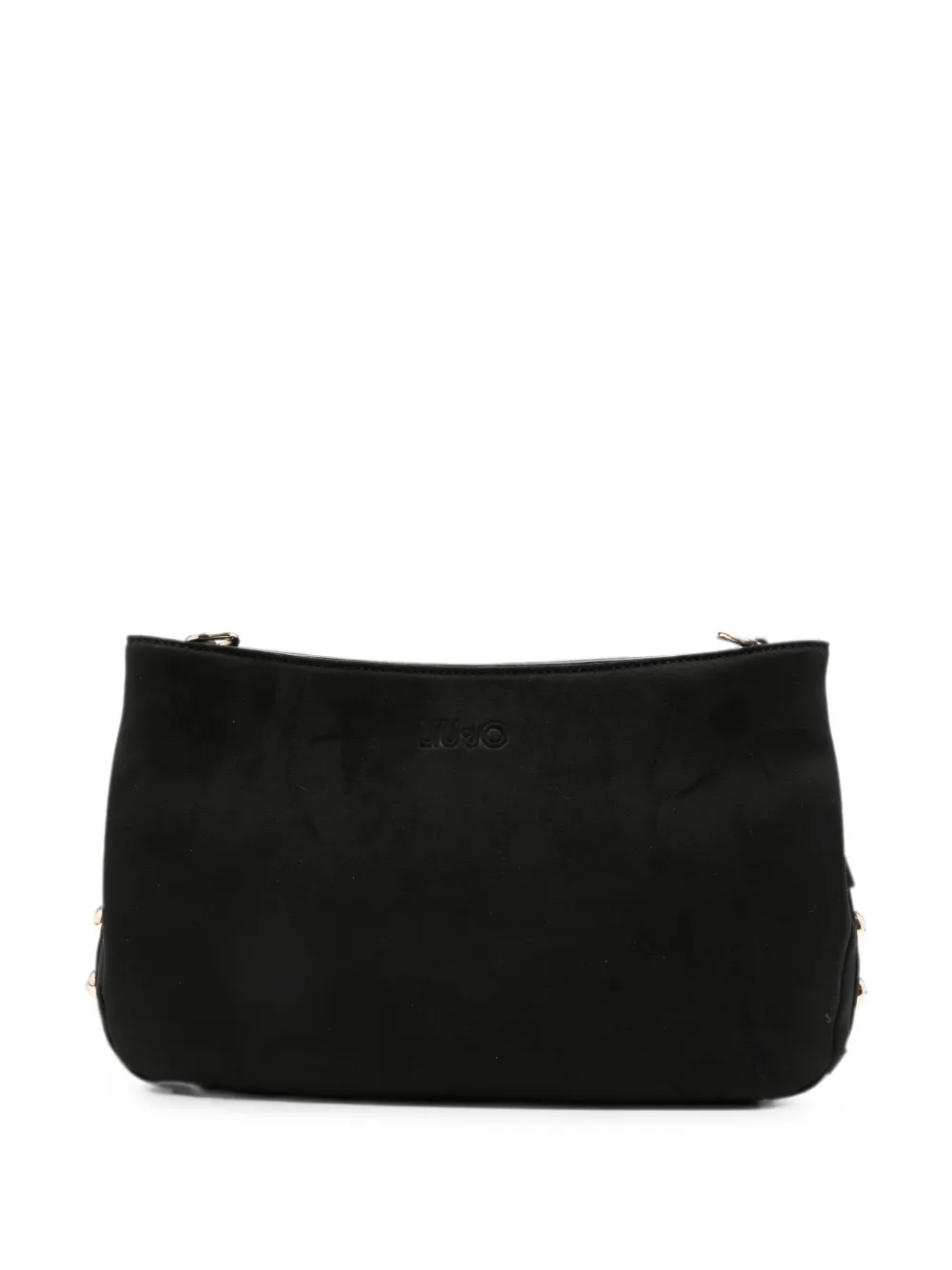 LIU JO debossed-logo clutch bag - Nero