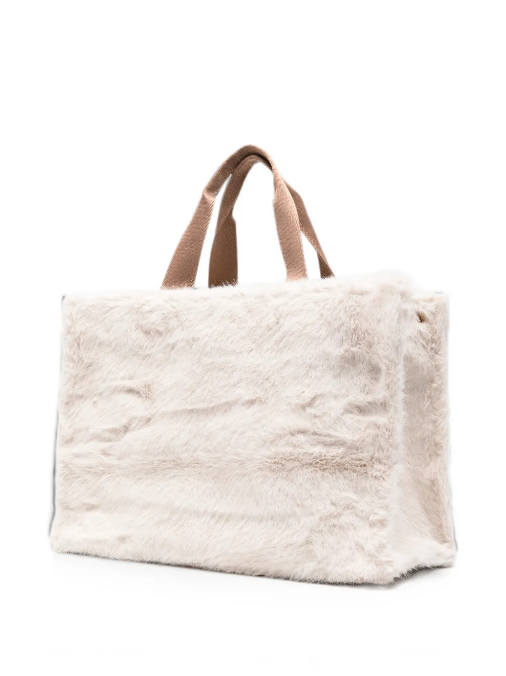 LIU JO Colette shopper met geborduurd logo Beige