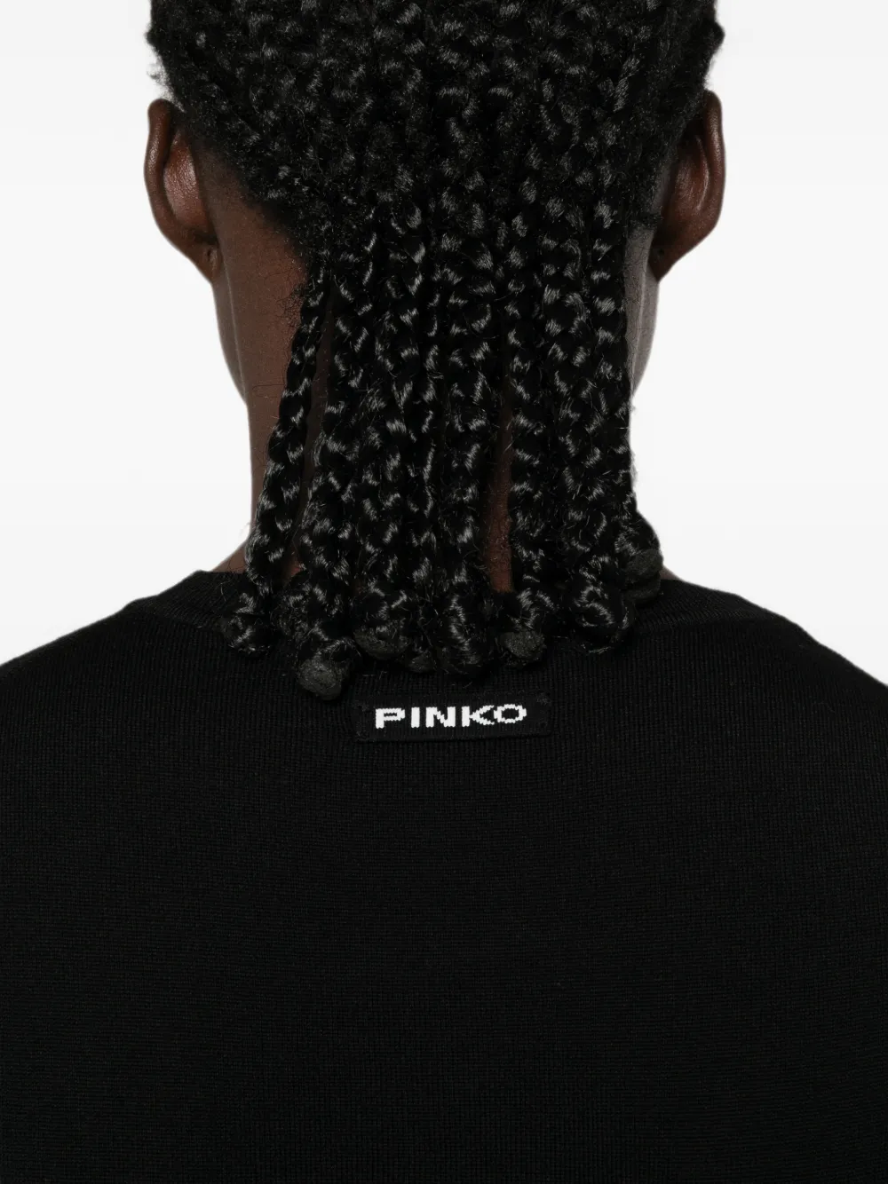 PINKO Lourdes crew-neck sweater Zwart
