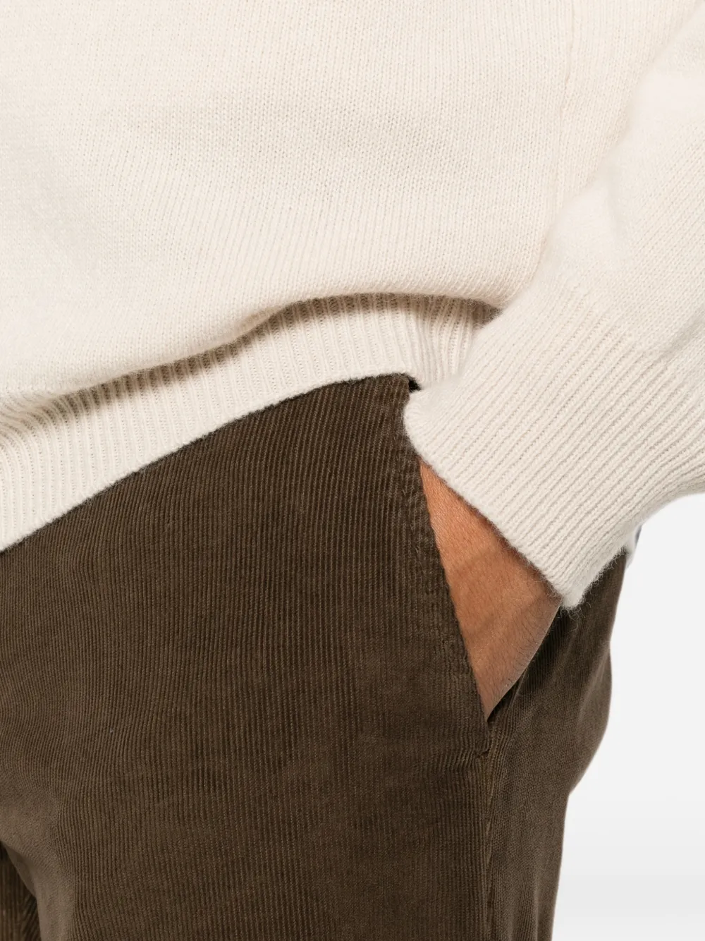 DONDUP Straight jeans met ribfluwelen effect Bruin