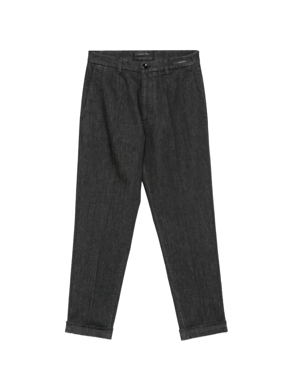 michael coal straight-leg turn-up trousers - Grigio