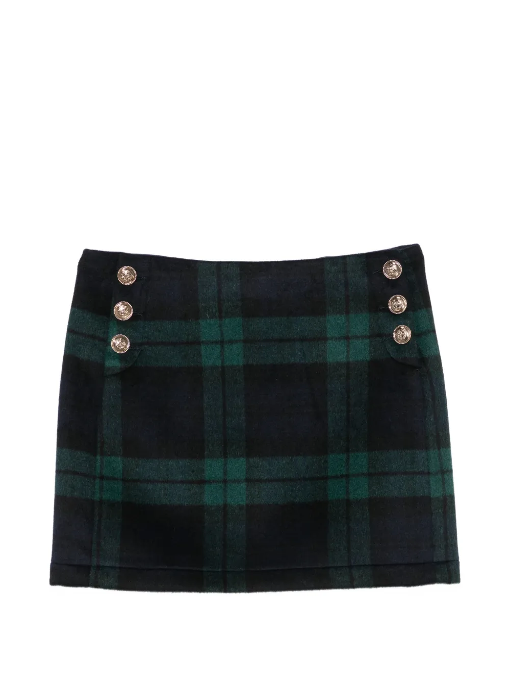 LIU JO wool-blend mini skirt Blauw