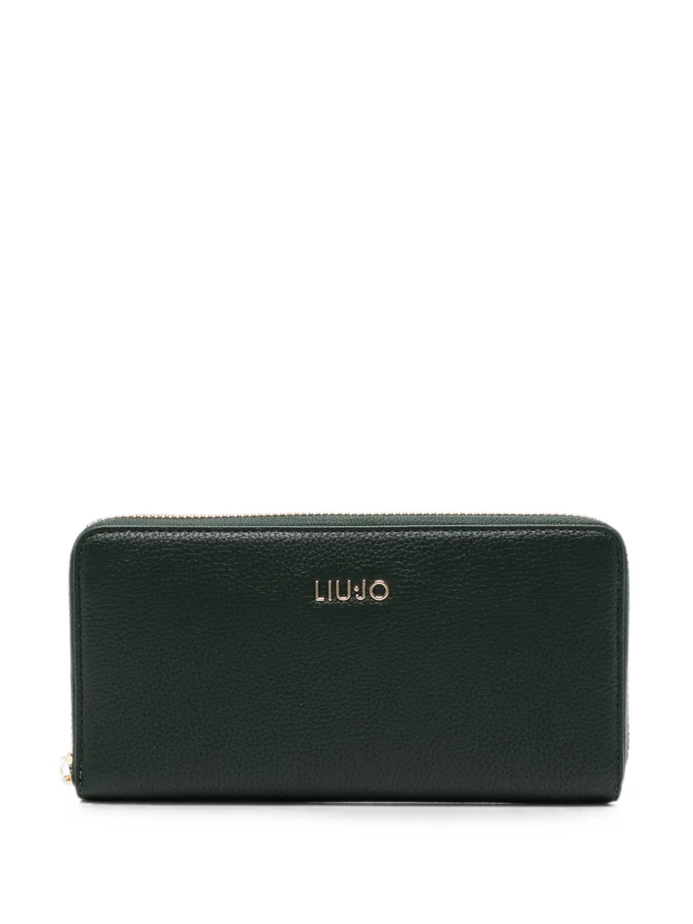 LIU JO logo-plaque zip-around wallet - Grün