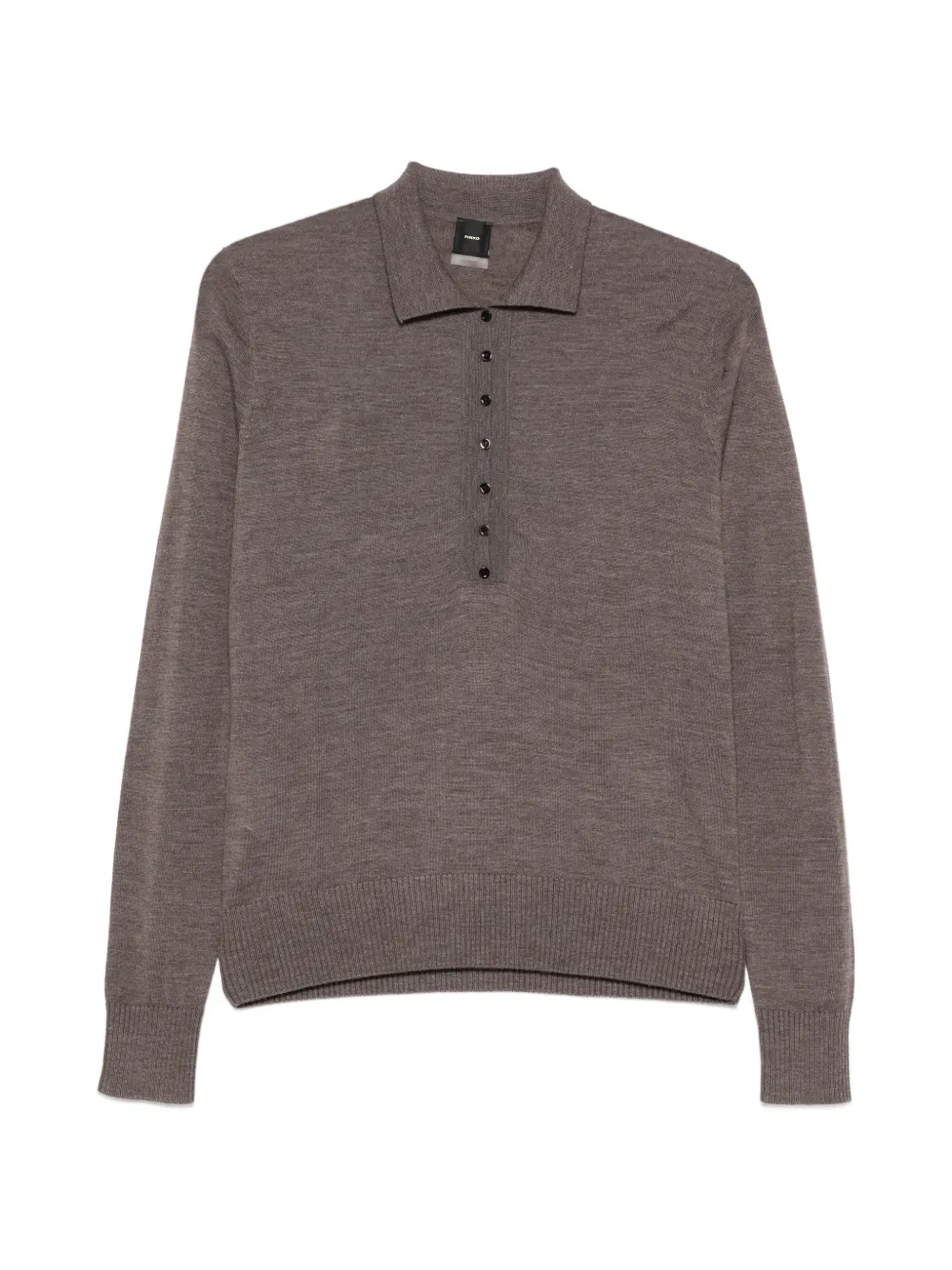 PINKO Vaduz wool polo top - Grigio